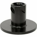 Bsc Preferred Ultra-Split-Resistant Tee Nut Inserts for Hardwood Black Oxide ST 1/4-20 Thread 0.485 Len, 25PK 90598A117